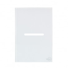 Placa p/ 1 Interruptor Horizontal 4x2 - Novara Glass Branco